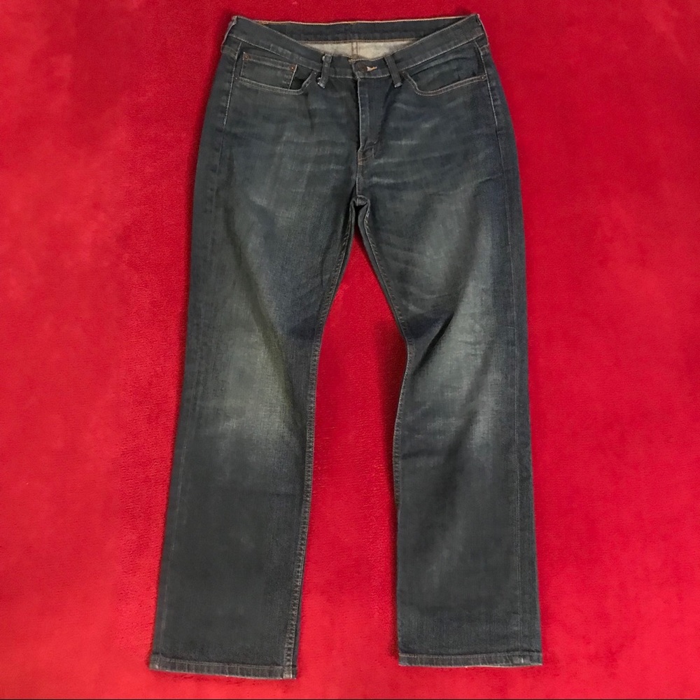 Levi’s 514 Dark-Wash Jeans (33W, 30L)